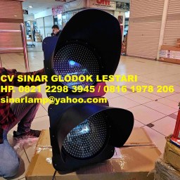 Lampu Jalan Warning Light 2 Aspek Diameter 30cm